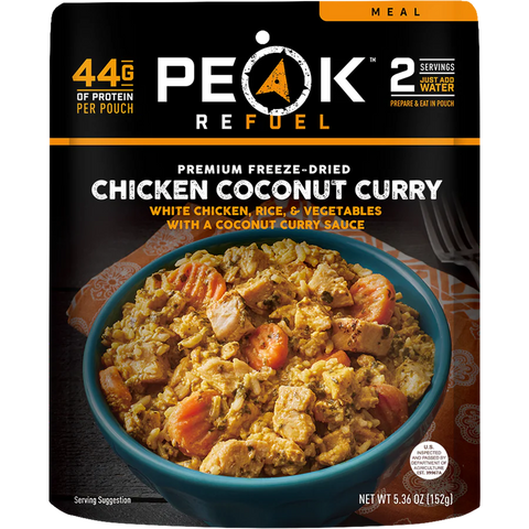 Chicken Coconut Curry - Peak Refuel freeze dried meals