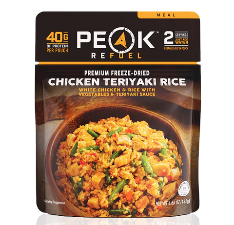 Chicken Teriyaki and Rice - Peak Refuel freeze dried meals